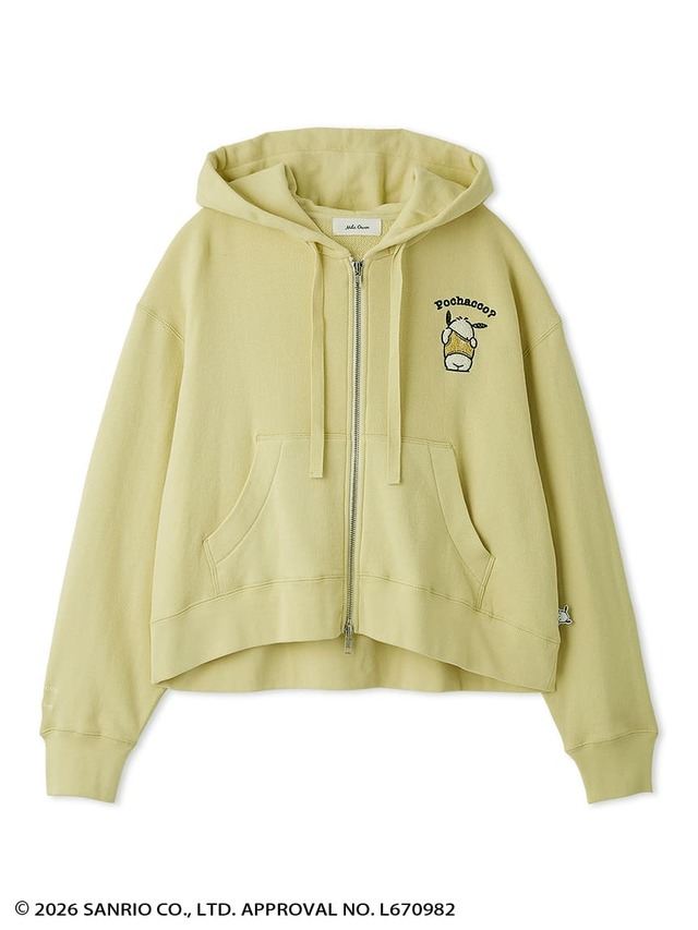 【ポチャッコ×ミラ オーウェン】「短丈Aラインフーディー」10,450円/カラー:YEL(WEB限定カラー)