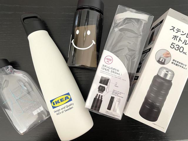 【無印良品・IKEA・キャンドゥ・ダイソー・ニトリ】マイボトルを徹底比較します