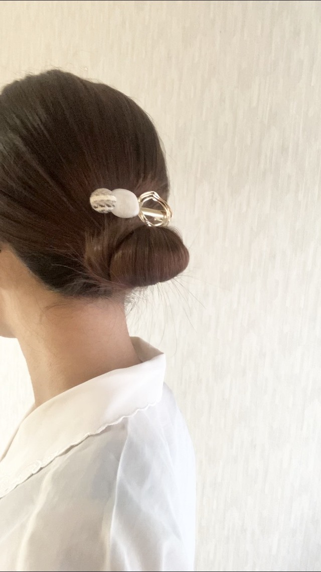 【3COINS】低めお団子も一気に華やぐ