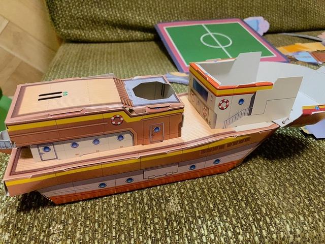 【小学館 小学一年生9月号】へさきと手すりは細かい部品なので注意