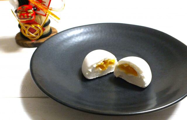 【カルディ】もへじ　干支マシュマロ（辰）中には黄味あんが入っています！