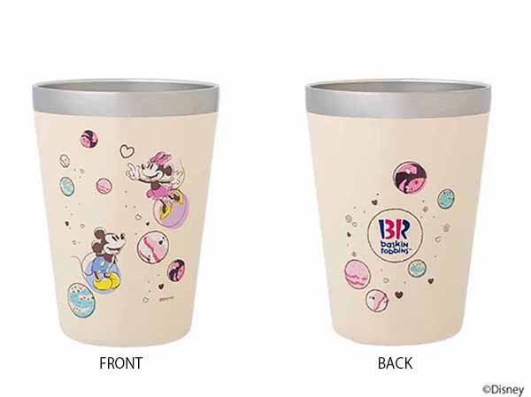 『Disney CUP COFFEE TUMBLER BOOK produced by サーティワン アイスクリーム SHARE THE JOY with MICKEY & MINNIE』。ほかのタンブラーと2個セット2,299円（税込）で販売