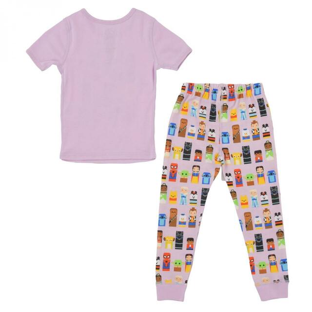 ディズニーキャラクター キッズ用半袖パジャマ パープル Disney100 Unified Characters Collection 3,630円