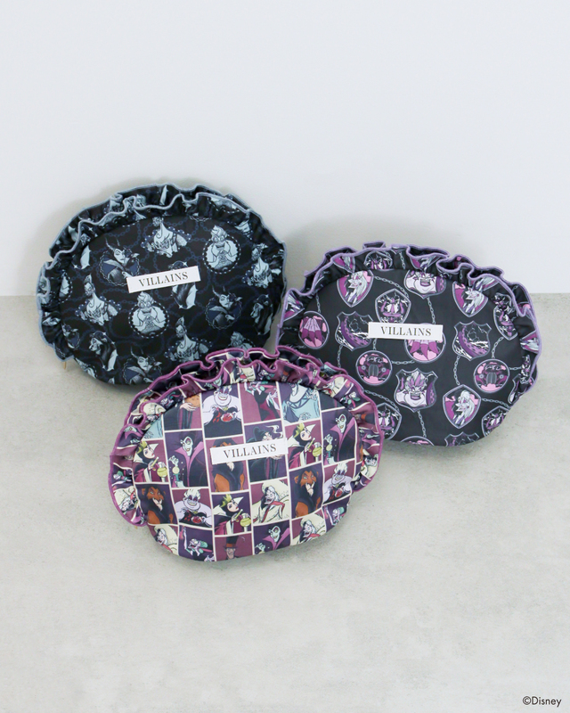 ポーチ 4,290円|Samansa Mos2 blue「ディズニーヴィランズ」コレクション