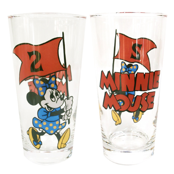 NOSTALGICA(ノスタルジカ)シリーズ/フラッググラス（ミニーマウス）1,500円