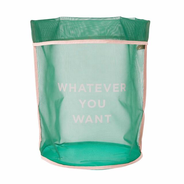 【Francfranc（フランフラン）】クラルテ メッシュバスケット グリーン Lサイズ