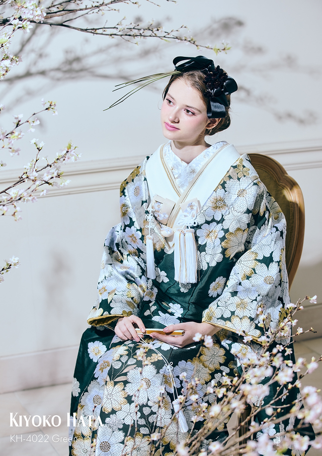 【クラウディア】KIYOKO HATA（キヨコハタ）新作ウェディングドレス｜KH-4022_Green