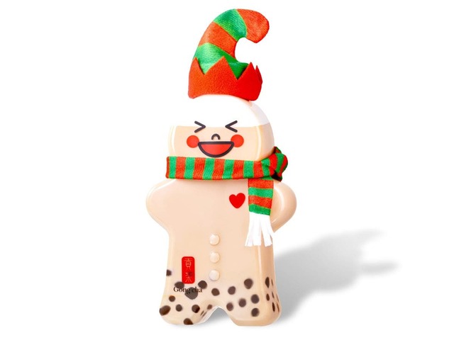 【ゴンチャ】「ジンジャーブレッドマン（ブラックミルクティー） 」790円