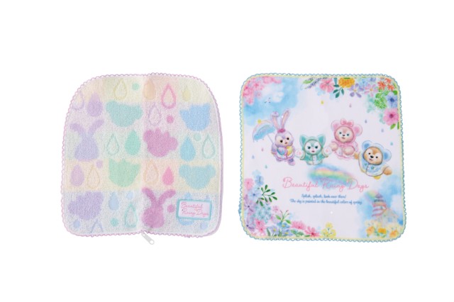 「ダッフィー＆フレンズのビューティフル・レイニーデイズ」タオルポーチ&ミニタオル