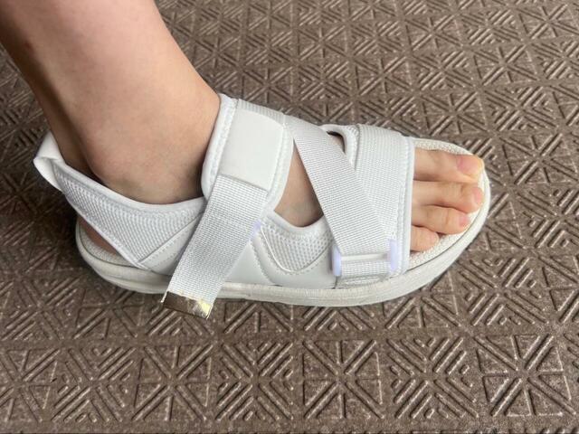 【GLOBAL WORK エアかるベルトスニーカーサンダル】普段24.5cmを履く筆者ですが、LサイズがなかったためMサイズ(23.0〜23.5)を購入しました