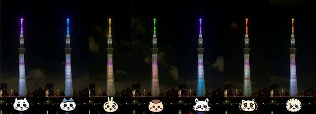 なんとちいかわたちをイメージした特別ライティングも実施されます！