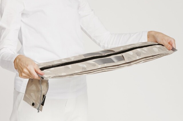 「Shupatto 保冷バッグ 20L」を畳んだ様子