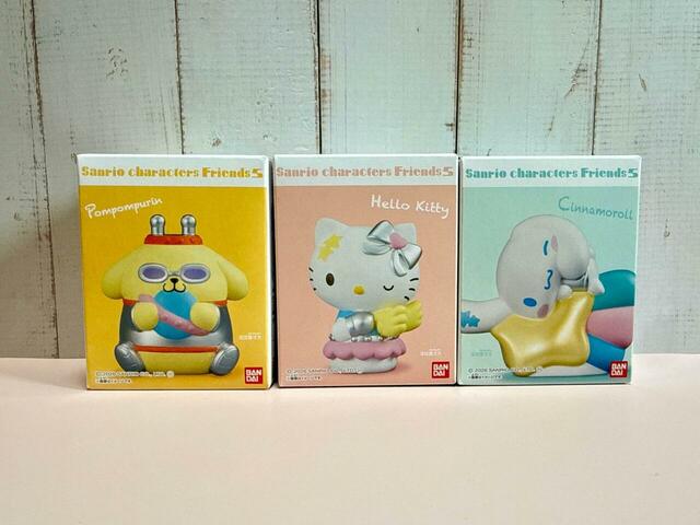 バンダイの新作食玩「SANRIO CHARACTERS FRIENDS 5」各396円(税込)