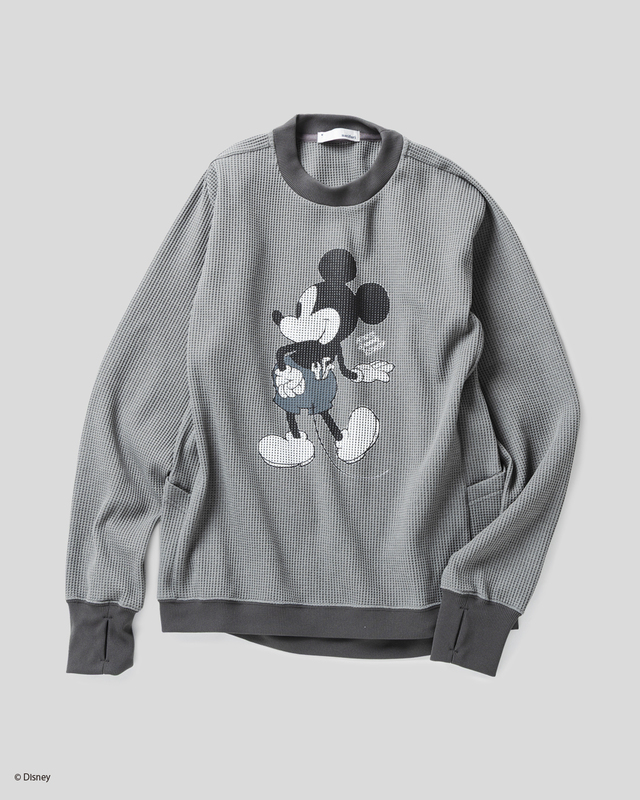 マルチワッフルクルーネックスウェット 17,600円｜narifuri ディズニーコレクション
