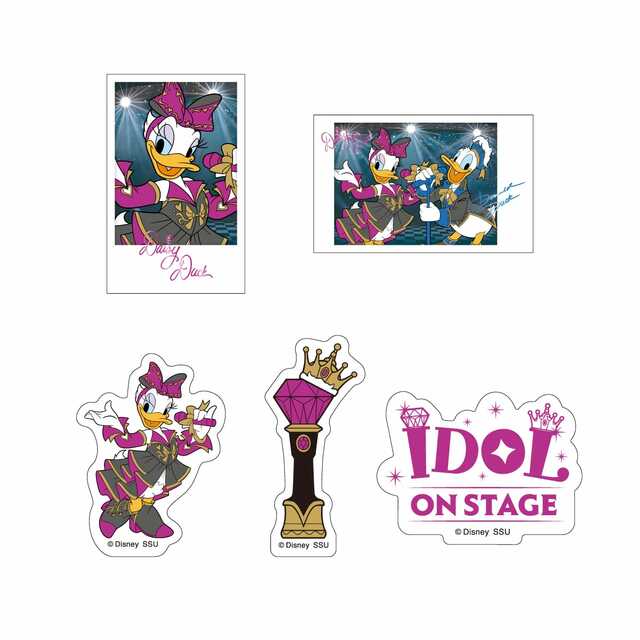 I賞 キャラサイン入りカード&ステッカーセット|Happyくじ「Disney IDOL ON STAGE」
