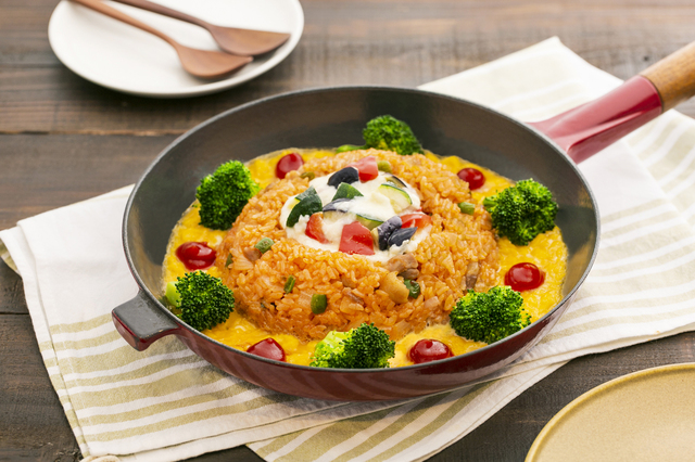 『カゴメ オムライススタジアム2019』推しオムライス「オープンオムライス」