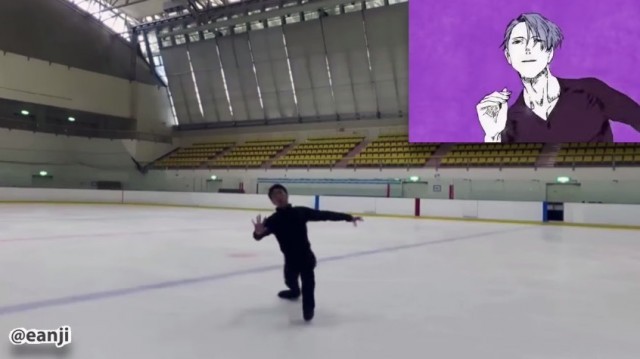 振り付け完璧 ユーリ Opアニメを再現 フィギュアスケーターが滑ってみたビデオが話題に Medery Character S