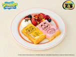 「ふたりは仲良し♪バターとメープルシロップのしみしみフレンチトースト」＜1,780円（税込）＞【『スポンジ・ボブ』のテーマカフェ「CAFE Secret Recipe」がオープン】