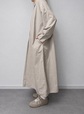 【無印良品 まっすぐ仕立てたシャツワンピース】便利なポケットも付いています
