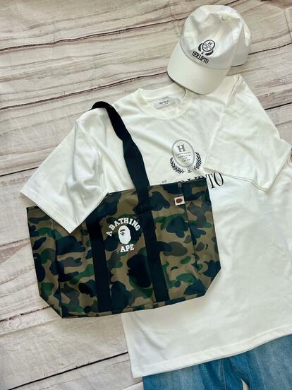 A BATHING APE アベイシングエイプ BAPE 大容量ダッフルバッグ BAPE◇A