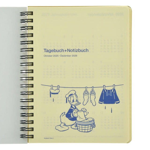 【デルフォニックス】ドナルド＆フレンズ Rollbahn Diary L 手帳・スケジュール帳 CALENDAR＆ORGANIZER 2026 2,400円