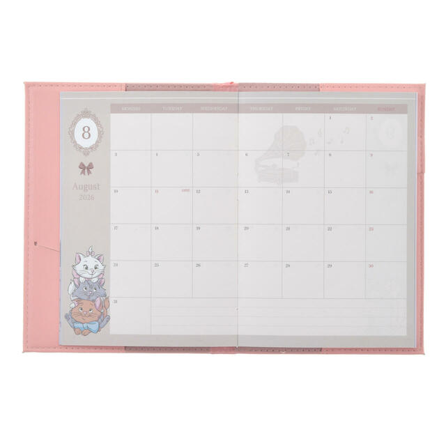 おしゃれキャット 手帳・スケジュール帳 B6 メタリック CALENDAR＆ORGANIZER 2026 2,800円