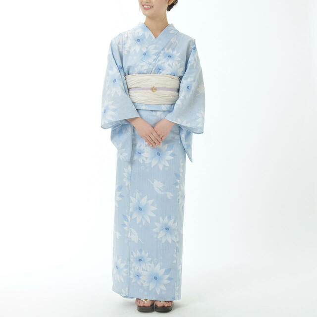 アリエル＆フランダー 浴衣・結び帯 セット　着用イメージ【Disney YUKATA Collection】