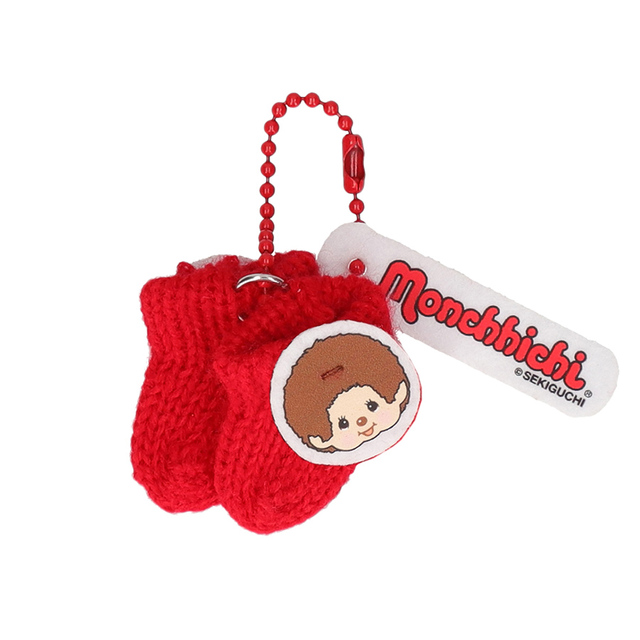 【モンチッチ あったかミニニットキーホルダー】モンチッチくん靴下（約W35×H25mm）