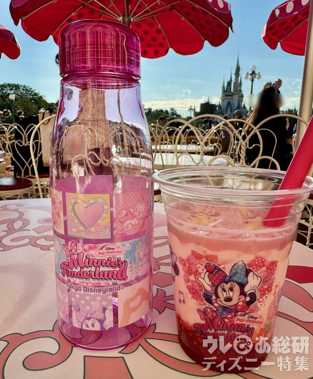 ストロベリーミルク(600円)にプラス1,300円スーベニアドリンクボトル