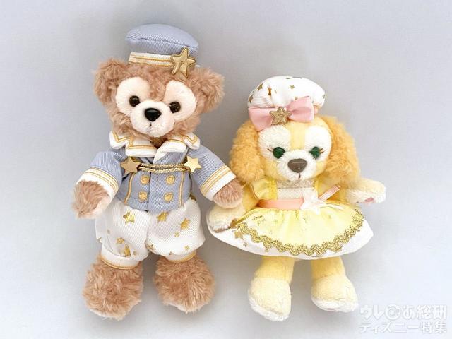 ぬいぐるみバッジ（ダッフィー&クッキー・アン）