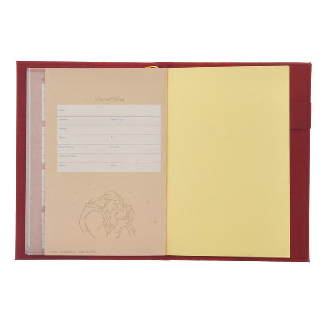 美女と野獣 手帳・スケジュール帳 B6 型押し CALENDAR＆ORGANIZER 2026 2,800円