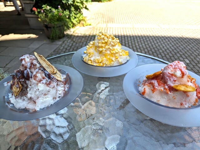 【リゾナーレ八ヶ岳】「八ヶ岳マルシェ 2023」で販売されている「夏野菜のかき氷」1,000円