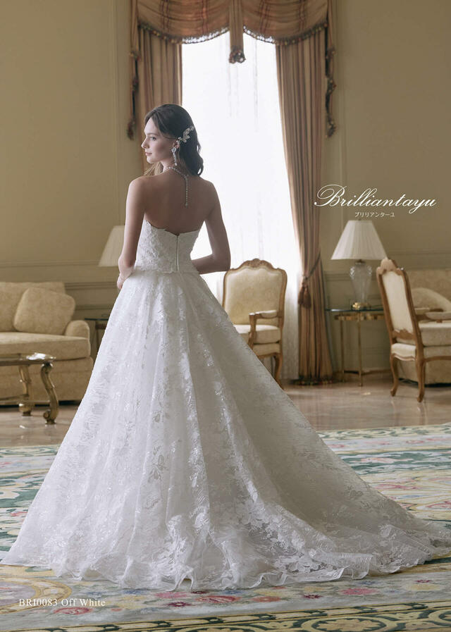 クラウディア|「Brilliantayu (ブリリアンターユ)」新作ウェディングドレス|BRI-0083_OffWhite
