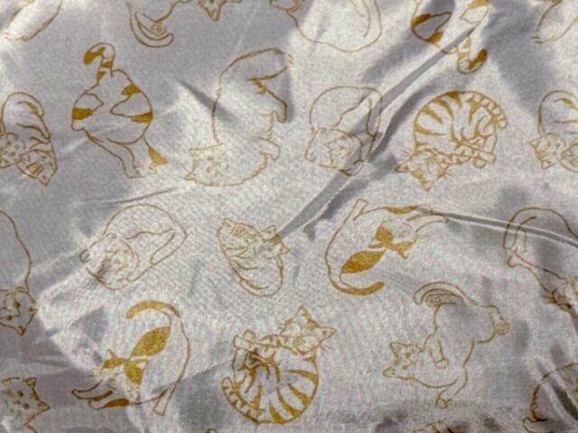 【カルディ　ネコバッグ】バッグの内側の裏地もネコの総柄プリントです！