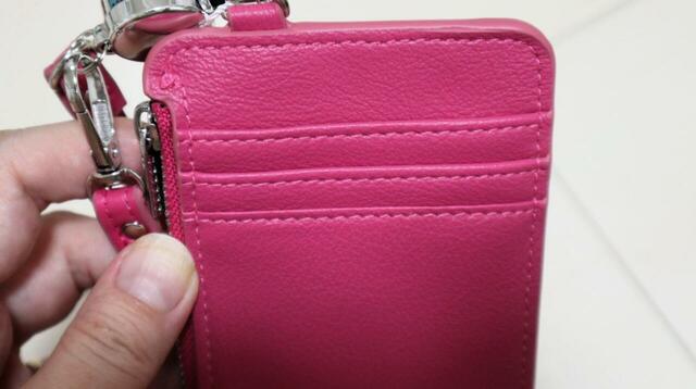 【3COINS バイカラーフラグメントケース】サイズは（約）縦8×幅11.5×奥行き1.5cmです