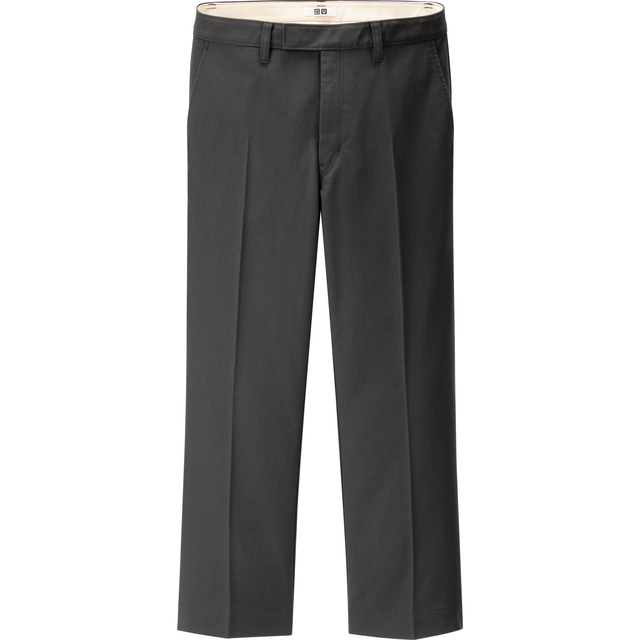 ストレートアンクルパンツ　ダークグレー