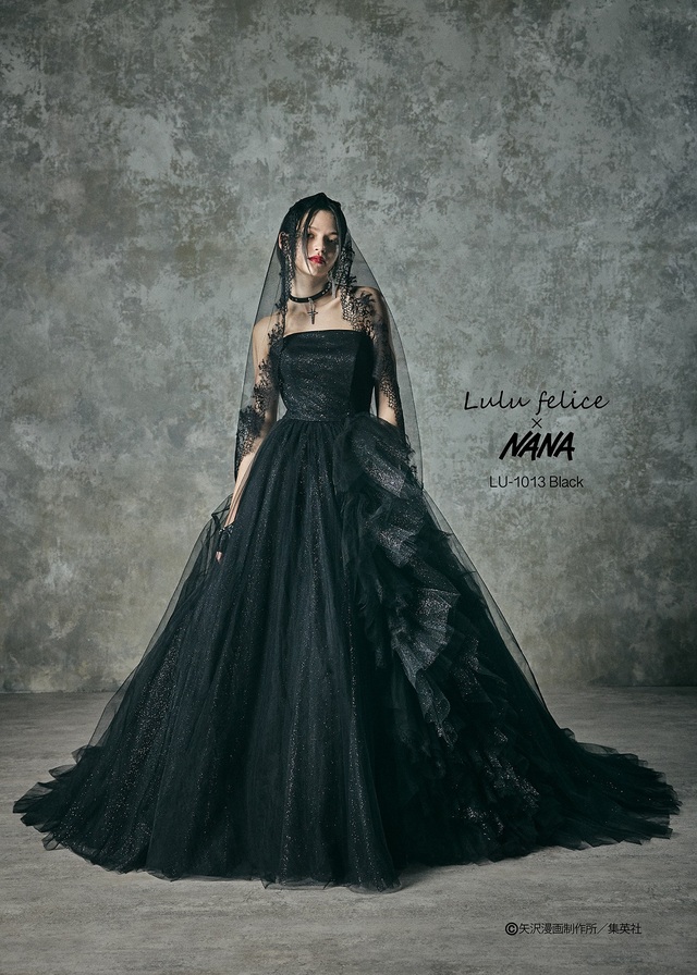「Lulu felice×NANA」新作ウェディングドレス　LU-1013_Black