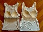 （左から） 【ワークマン　アメリカンスリーブブラトップ】【ワークマン シン・呼吸するインナーカップ付きタンクトップ】型崩れや毛羽立ちもありません　