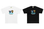 BAPE® X DISNEY STITCH AND BABY MILO® TEE COLOR: WHITE, BLACK ¥14,300- (税込)【BAPE® × STITCH】