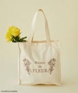 【Maison de FLEUR×日比谷花壇】「日比谷花壇コラボ　キャンバススクエアトート」6,200円