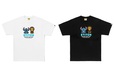 BAPE® X DISNEY STITCH AND BABY MILO® TEE COLOR: WHITE, BLACK ￥14,300- (税込)【BAPE® × STITCH】