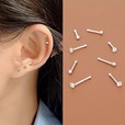 「星座のはじまり」2色展開の極小銀S999ピアス シルバー各種