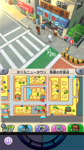 主人公ケータとともに、さくらニュータウンを冒険！