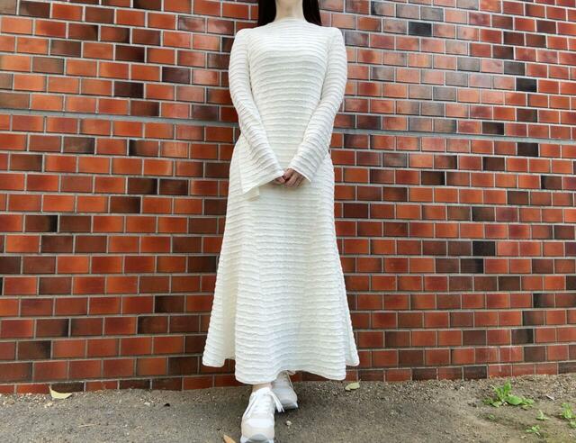 ロングワンピースを合わせても◎