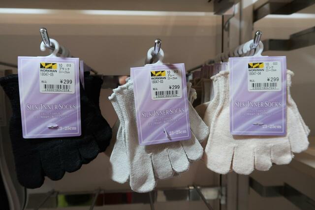 つま先と足指だけの靴下は夏によそさう