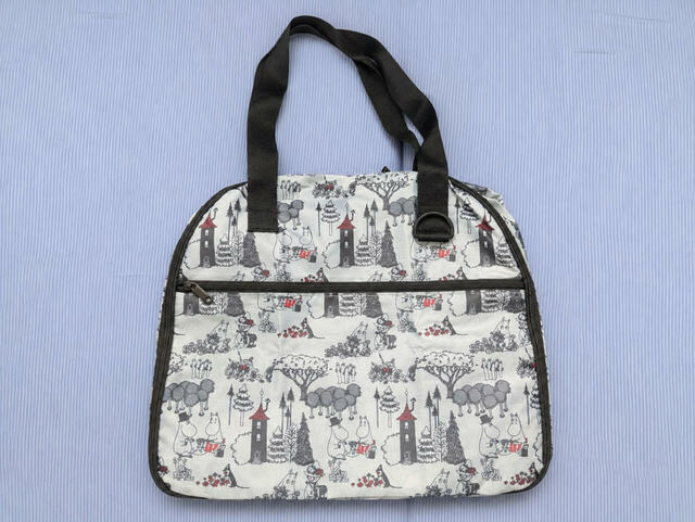 「MOOMIN 180度ガバッと開く!大容量ボストンバッグ」表