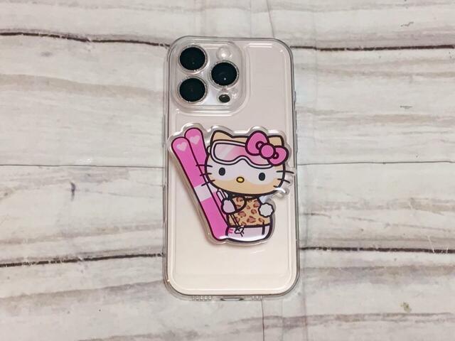 クリアケースにつけてみました!