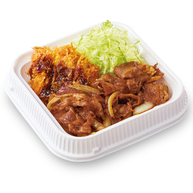 牛カツと牛焼肉の合い盛り単品