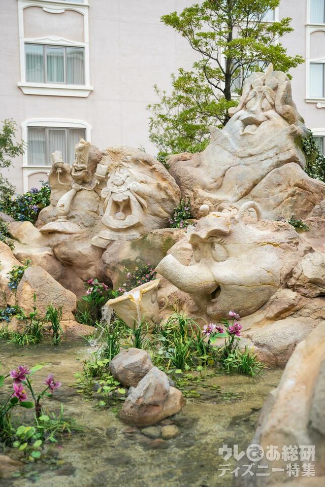 【東京ディズニーシー・ファンタジースプリングスホテル】ローズコート(中庭)