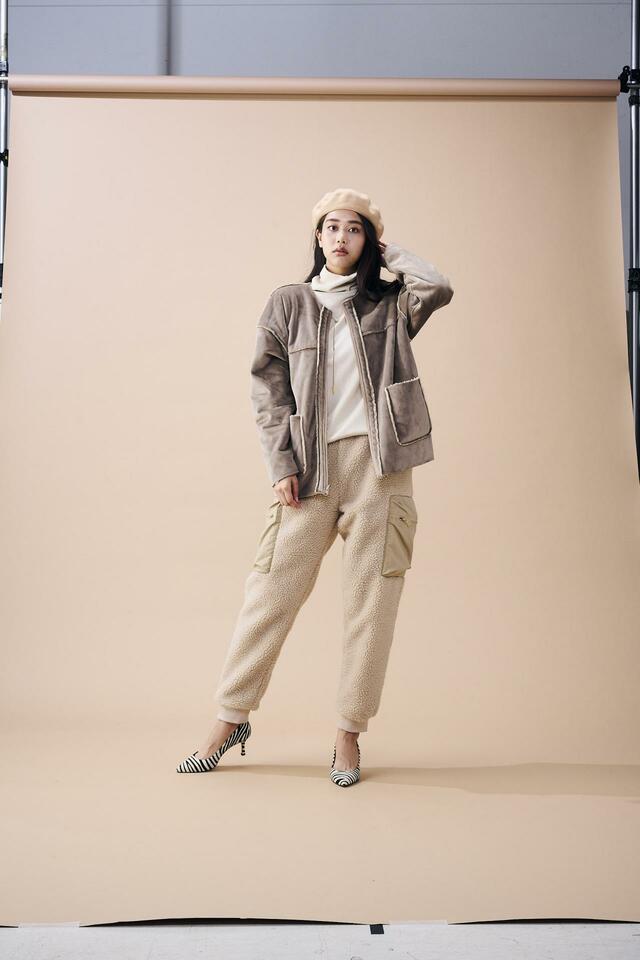 防風ベロアシャギーショート